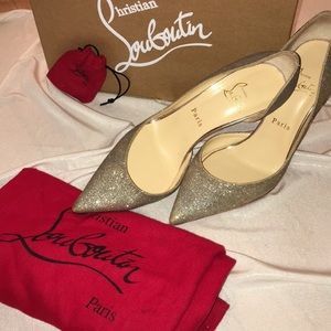 Christian louboutin D’orsay 100mm glitter